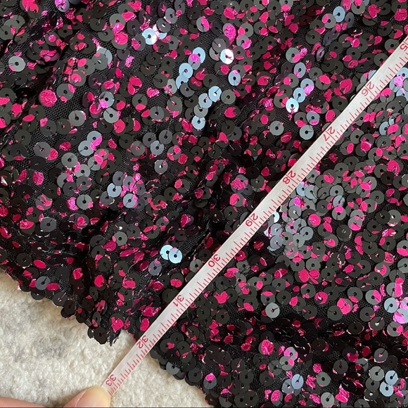 Adrianna Papell Black & Pink Sequin Cut Out Dress - Picture 8 of 13